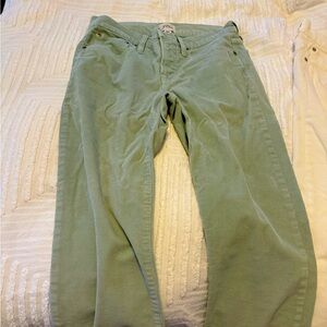 JCrew Corduroy Slim Leg Pants.